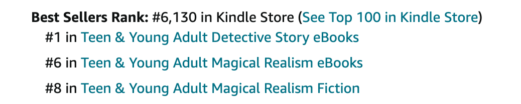 Neat-O Amazon Rankings!