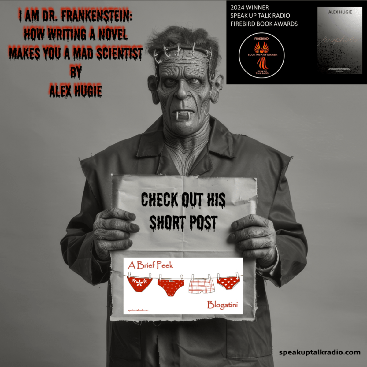 Blogatini Post—I Am Dr. Frankenstein: How Writing a Novel Makes You a Mad&nbsp;Scientist